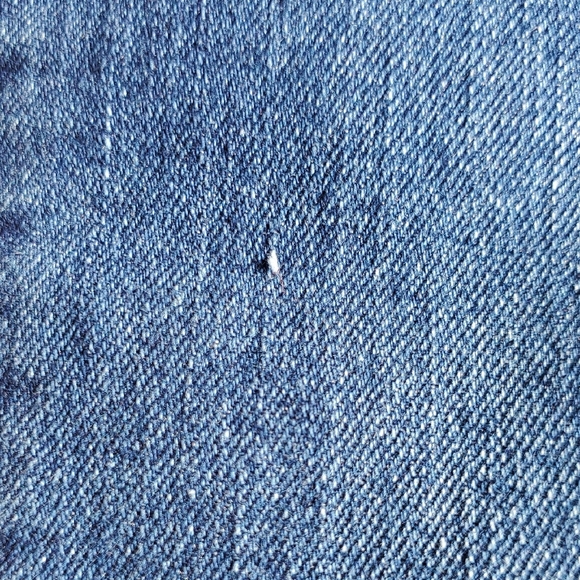 Jessica Simpson Stylish Women's Blue Flare Jeans 4/27 Open Slit Jeans - Picture 9 of 11